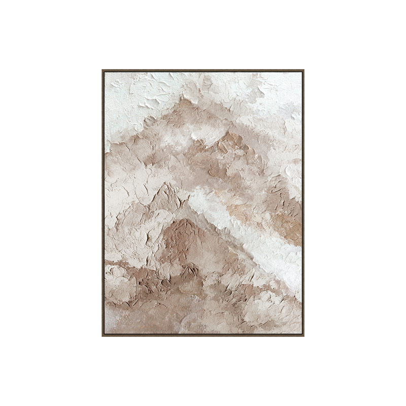 Abstract Mountain Oil Painting