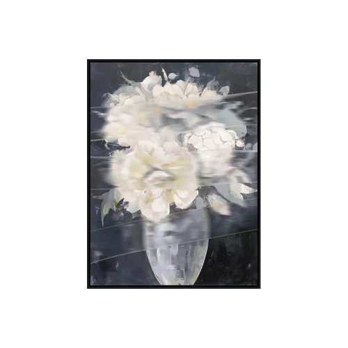 Abstract Floral Oil Painting