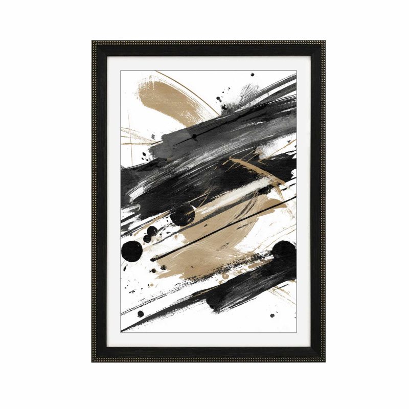 Black And Gold Abstract Painting